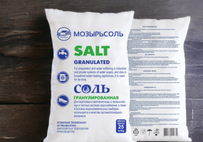 Таблетированная соль в мешках по 25 кг "Мозырьсоль" Беларусь
